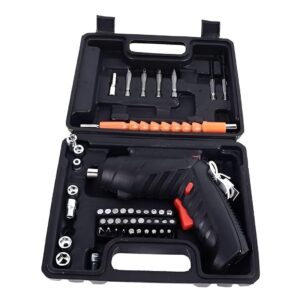 47-in-1 Wireless Electric Screwdriver Set – Rechargeable with LED Light & Flexible Shaft