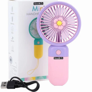 GN Wonders USB Mini Fan | Travel Friendly | Ideal for Outdoor & Indoor Use Portable Pocket Fan for Kids USB Fan (Multicolor)