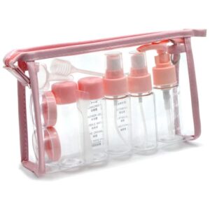 PVC Travel Bottles Set – Refillable Mini Toiletry Containers with Storage Bag