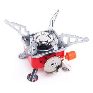 Mini Camping Gas Stove – Portable Square Burner for Outdoor Cooking
