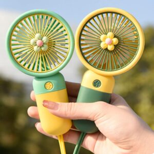 Flower Mini USB Fan – Portable Handheld Cute Cartoon Desk Fan