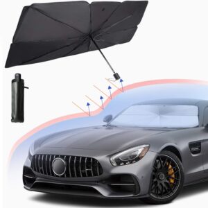 Car Sun Shade Umbrella – Foldable Windshield Cover with UV Protection & Heat Insulation
