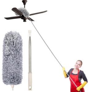 100-Inch Microfiber Duster – Extra-Long Flexible Cleaning Duster